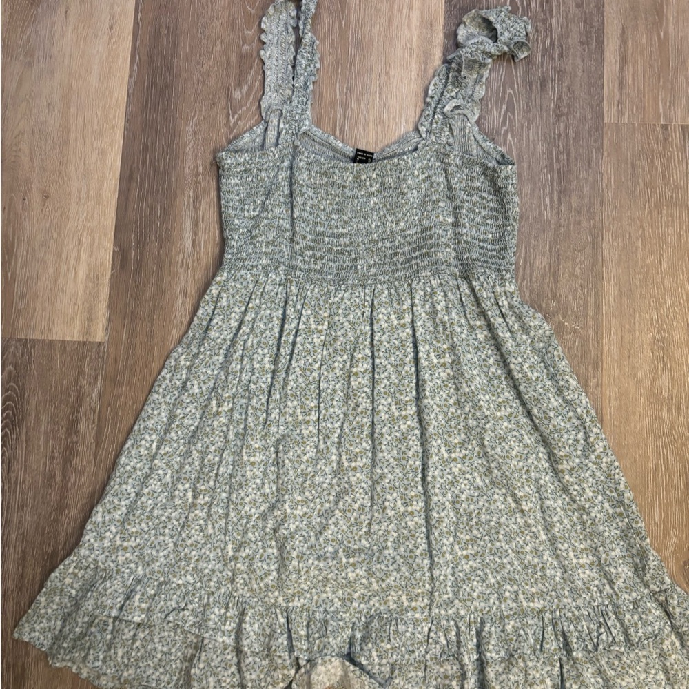 Forever 21 Green Midi Sundress with Square Neck
